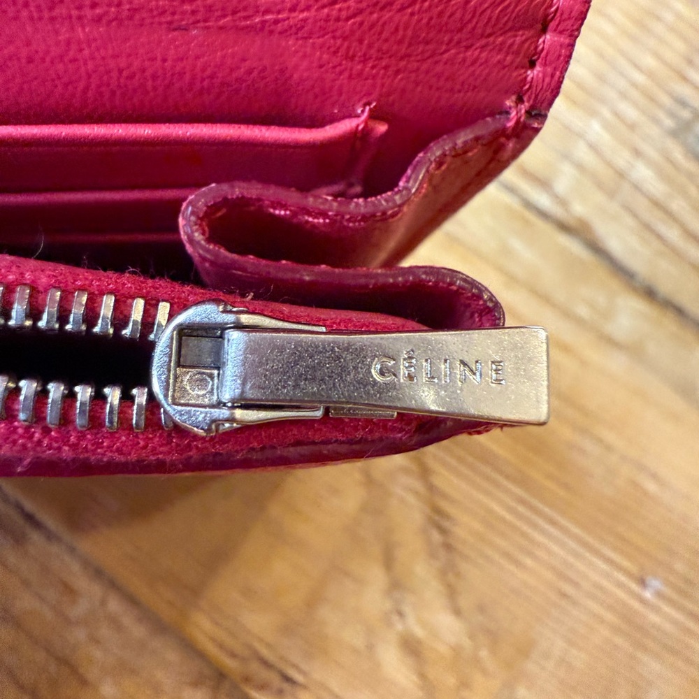 Celine Red Leather Women's Wallet - Picture 9 of 9